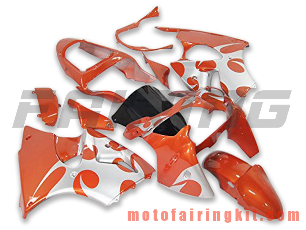 Fairing Kits Fit for ZX6R ZX-6R 636 2000 2001 2002 ZX6R 00 01 02 Plastic ABS Injection Mold Complete Motorcycle Body Aftermarket Bodywork Frame (Orange) B071