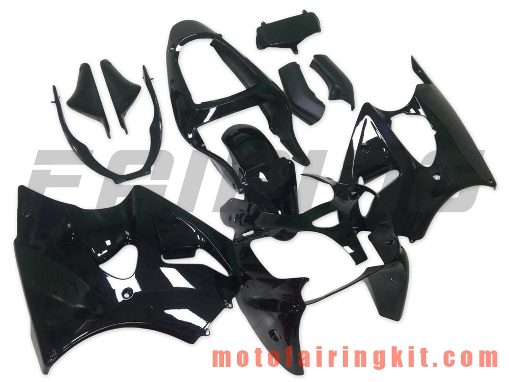 Fairing Kits Fit for ZX6R ZX-6R 636 2000 2001 2002 ZX6R 00 01 02 Plastic ABS Injection Mold Complete Motorcycle Body Aftermarket Bodywork Frame (Black) B076