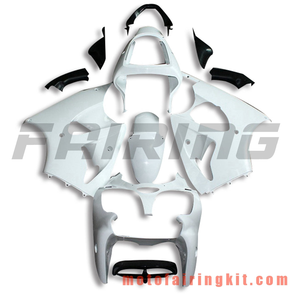 Fairing Kits Fit for ZX6R ZX-6R 636 2000 2001 2002 ZX6R 00 01 02 Plastic ABS Injection Mold Complete Motorcycle Body Aftermarket Bodywork Frame (Unpainted) BBB1