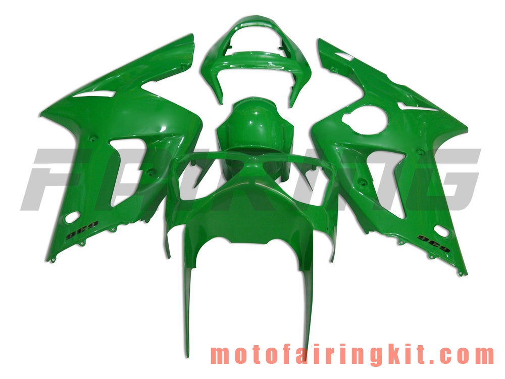 Kits de carenado aptos para ZX6R ZX-6R 636 2003 2004 ZX6R 636 03 04 Molde de inyección de plástico ABS Carrocería completa para motocicleta Carrocería del mercado de accesorios Marco (verde) B014