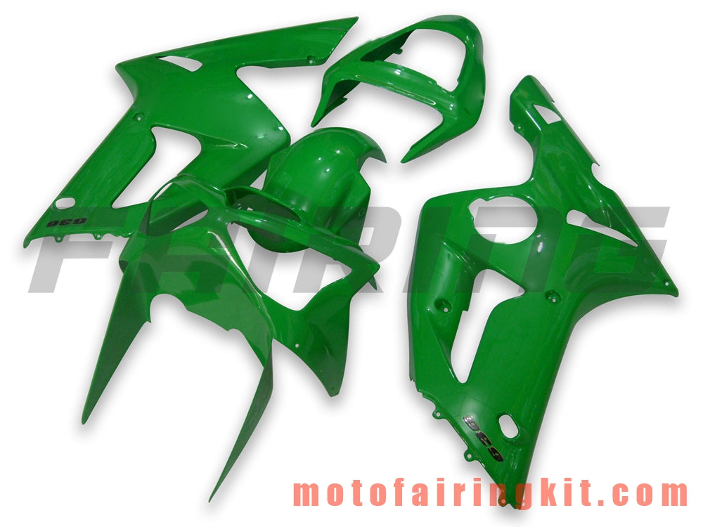 フェアリングキット ZX6R ZX-6R 636 2003 2004 ZX6R 636 03 04 プラスチック ABS 射出成形 完全なオートバイボディ アフターマーケットボディワークフレーム (グリーン) B014