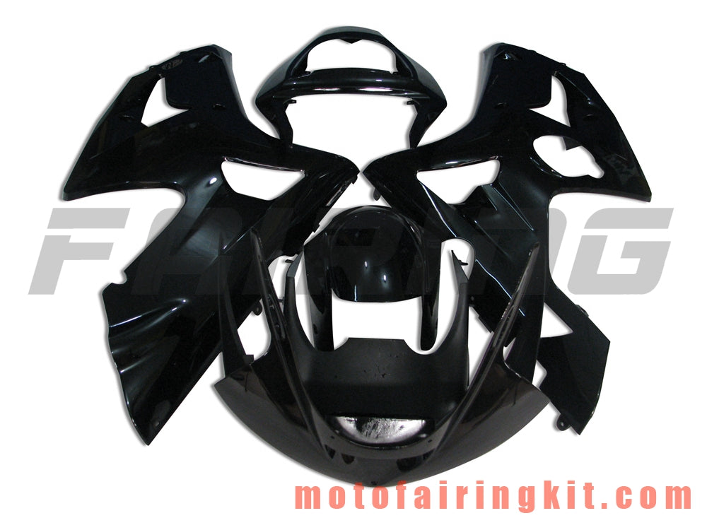 Kits de carenado aptos para ZX6R ZX-6R 636 2003 2004 ZX6R 636 03 04 Molde de inyección de plástico ABS Carrocería completa para motocicleta Marco de carrocería de posventa (negro) B016