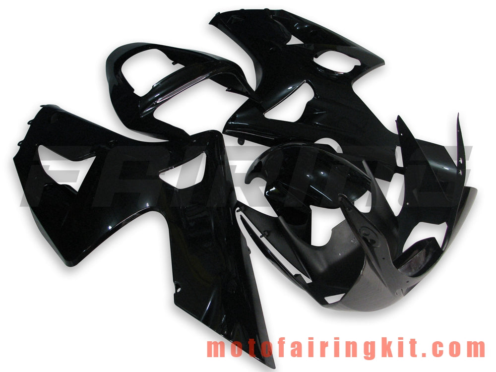 Kits de carenado aptos para ZX6R ZX-6R 636 2003 2004 ZX6R 636 03 04 Molde de inyección de plástico ABS Carrocería completa para motocicleta Marco de carrocería de posventa (negro) B016