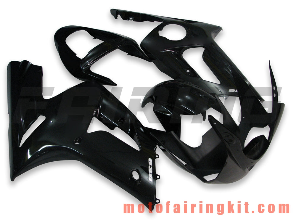 Kits de carenado aptos para ZX6R ZX-6R 636 2003 2004 ZX6R 636 03 04 Molde de inyección de plástico ABS Carrocería completa para motocicleta Marco de carrocería de posventa (negro) B018