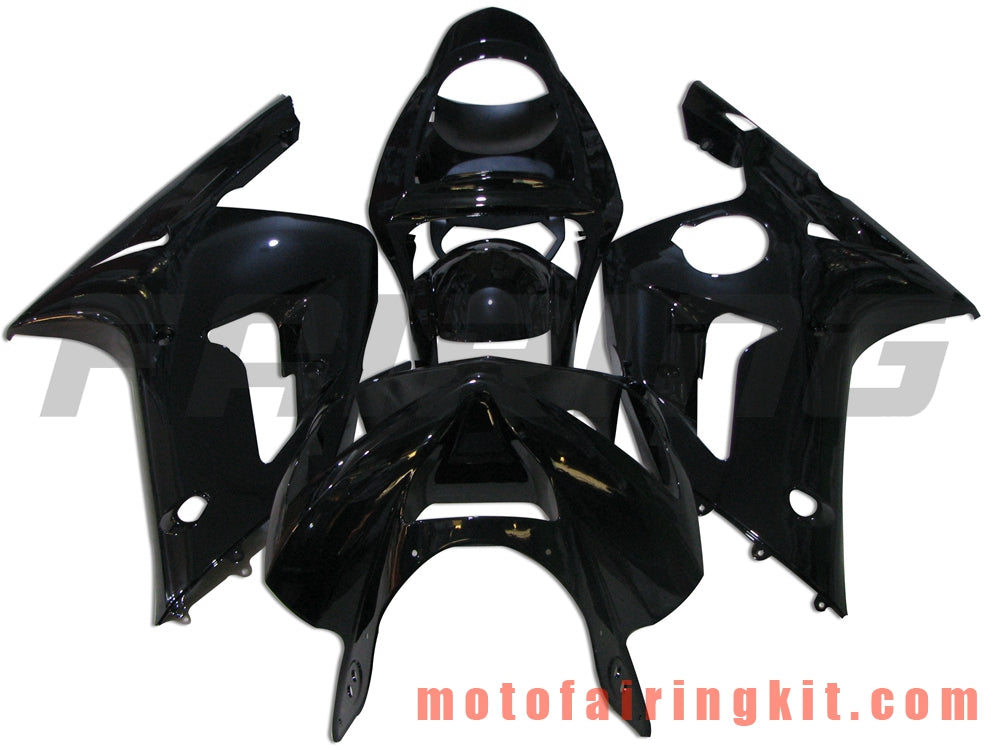 Kits de carenado aptos para ZX6R ZX-6R 636 2003 2004 ZX6R 636 03 04 Molde de inyección de plástico ABS Carrocería completa para motocicleta Marco de carrocería de posventa (negro) B019