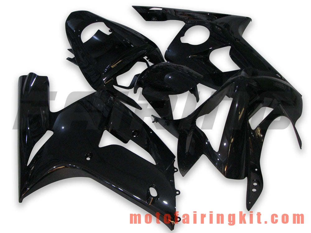 Kits de carenado aptos para ZX6R ZX-6R 636 2003 2004 ZX6R 636 03 04 Molde de inyección de plástico ABS Carrocería completa para motocicleta Marco de carrocería de posventa (negro) B019