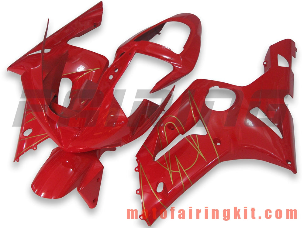 Kits de carenado aptos para ZX6R ZX-6R 636 2003 2004 ZX6R 636 03 04 Molde de inyección de plástico ABS Carrocería completa para motocicleta Marco de carrocería de posventa (rojo) B023