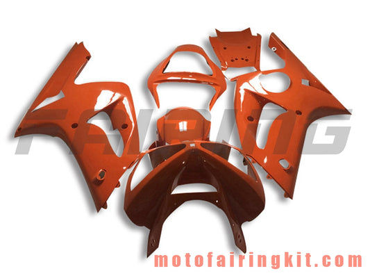 Kits de carenado aptos para ZX6R ZX-6R 636 2003 2004 ZX6R 636 03 04 Molde de inyección de plástico ABS Carrocería completa para motocicleta Marco de carrocería de posventa (naranja) B046