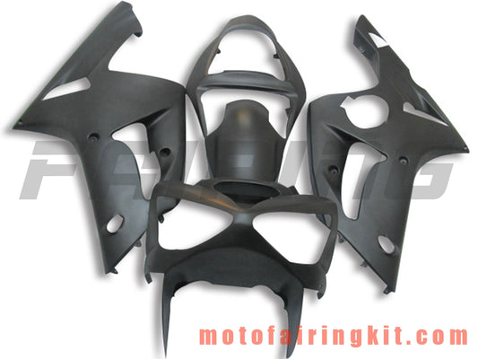 Kits de carenado aptos para ZX6R ZX-6R 636 2003 2004 ZX6R 636 03 04 Molde de inyección de plástico ABS Carrocería completa para motocicleta Marco de carrocería de posventa (negro) B047