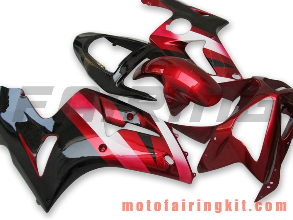 Kits de carenado aptos para ZX6R ZX-6R 636 2003 2004 ZX6R 636 03 04 Molde de inyección de plástico ABS Carrocería completa para motocicleta Marco de carrocería de posventa (naranja y negro) B049