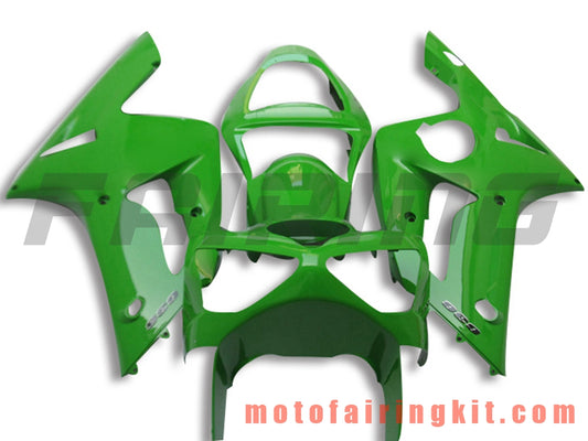 Kits de carenado aptos para ZX6R ZX-6R 636 2003 2004 ZX6R 636 03 04 Molde de inyección de plástico ABS Carrocería completa para motocicleta Carrocería del mercado de accesorios Marco (verde) B051