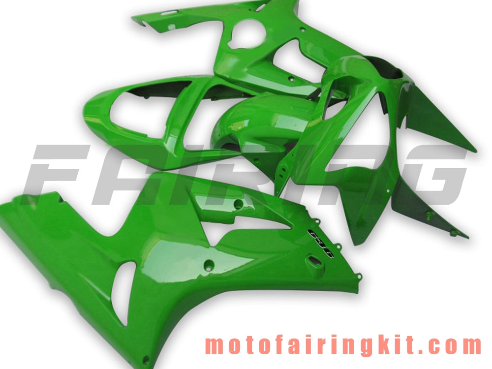 フェアリングキット ZX6R ZX-6R 636 2003 2004 ZX6R 636 03 04 プラスチック ABS 射出成形 完全なオートバイボディ アフターマーケットボディワークフレーム (グリーン) B051