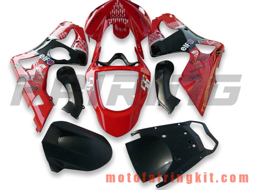 Kits de carenado aptos para ZX6R ZX-6R 636 2003 2004 ZX6R 636 03 04 Molde de inyección de plástico ABS Carrocería completa para motocicleta Marco de carrocería de posventa (rojo y negro) B052