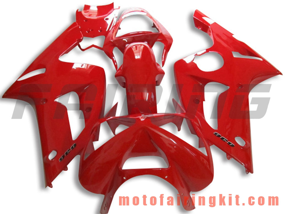 Kits de carenado aptos para ZX6R ZX-6R 636 2003 2004 ZX6R 636 03 04 Molde de inyección de plástico ABS Carrocería completa para motocicleta Carrocería del mercado de accesorios Marco (rojo) B053