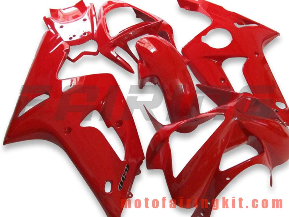 Kits de carenado aptos para ZX6R ZX-6R 636 2003 2004 ZX6R 636 03 04 Molde de inyección de plástico ABS Carrocería completa para motocicleta Carrocería del mercado de accesorios Marco (rojo) B053