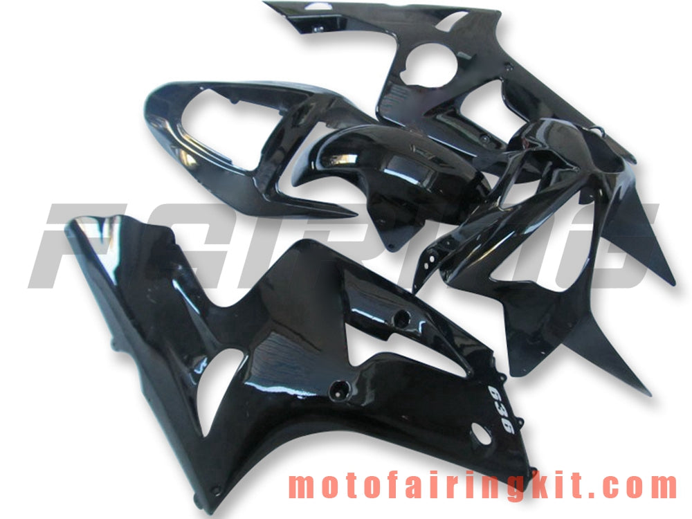 フェアリングキット ZX6R ZX-6R 636 2003 2004 ZX6R 636 03 04 プラスチック ABS 射出成形 完全なオートバイボディ アフターマーケットボディワークフレーム (ブラック) B055