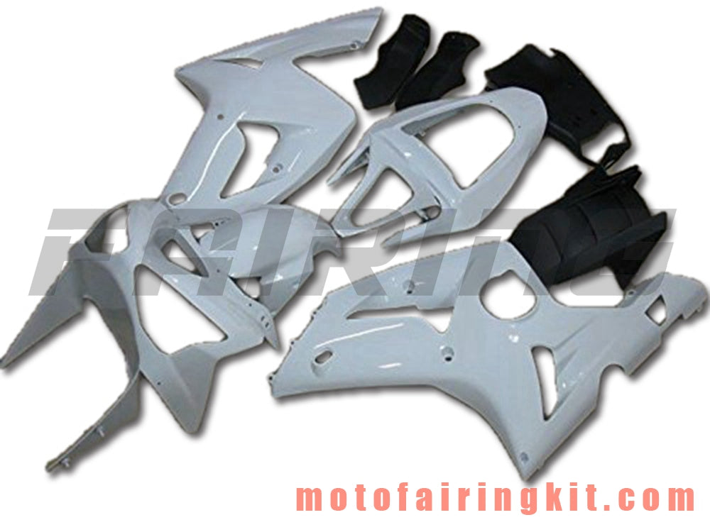 Kits de carenado aptos para ZX6R ZX-6R 636 2003 2004 ZX6R 636 03 04 Molde de inyección de plástico ABS Carrocería completa para motocicleta Marco de carrocería de posventa (blanco) B064