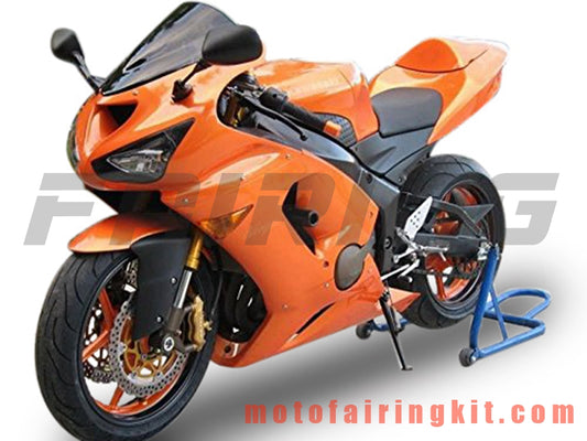 Kits de carenado aptos para ZX6R ZX-6R 636 2003 2004 ZX6R 636 03 04 Molde de inyección de plástico ABS Carrocería completa para motocicleta Marco de carrocería de posventa (naranja) B065