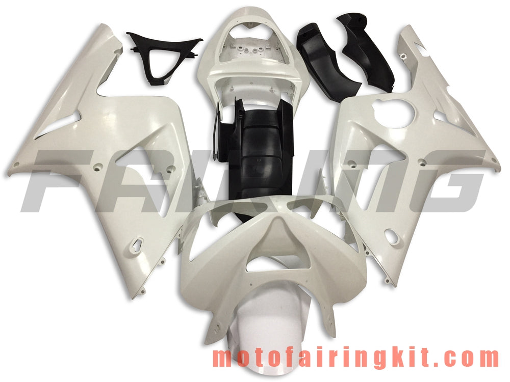 Kits de carenado aptos para ZX6R ZX-6R 636 2003 2004 ZX6R 636 03 04 Molde de inyección de plástico ABS Carrocería completa para motocicleta Marco de carrocería de posventa (sin pintar) BBB1