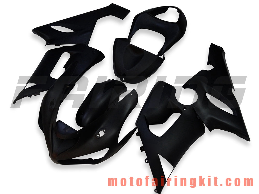 Fairing Kits Fit for ZX6R ZX-6R 636 2005 2006 ZX6R 636 05 06 Plastic ABS Injection Mold Complete Motorcycle Body Aftermarket Bodywork Frame (Black) B001