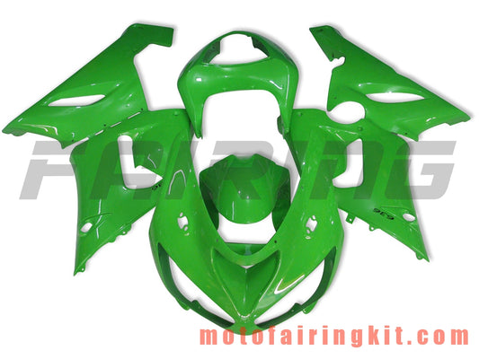 Fairing Kits Fit for ZX6R ZX-6R 636 2005 2006 ZX6R 636 05 06 Plastic ABS Injection Mold Complete Motorcycle Body Aftermarket Bodywork Frame (Green) B010