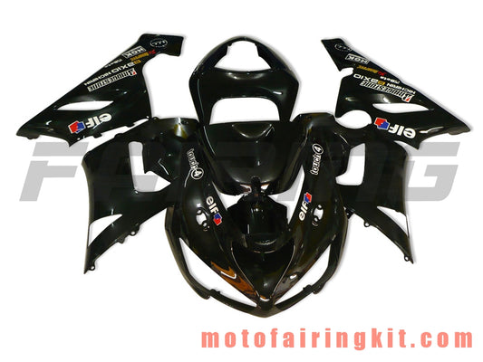 Kits de carenado aptos para ZX6R ZX-6R 636 2005 2006 ZX6R 636 05 06 Molde de inyección de plástico ABS Carrocería completa para motocicleta Marco de carrocería de posventa (negro) B014