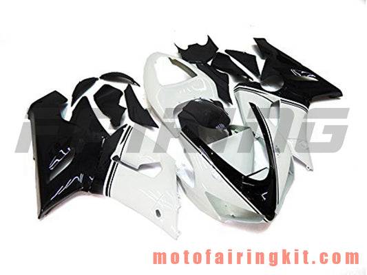 Kits de carenado aptos para ZX6R ZX-6R 636 2005 2006 ZX6R 636 05 06 Molde de inyección de plástico ABS Carrocería completa para motocicleta Marco de carrocería de posventa (blanco y negro) B046