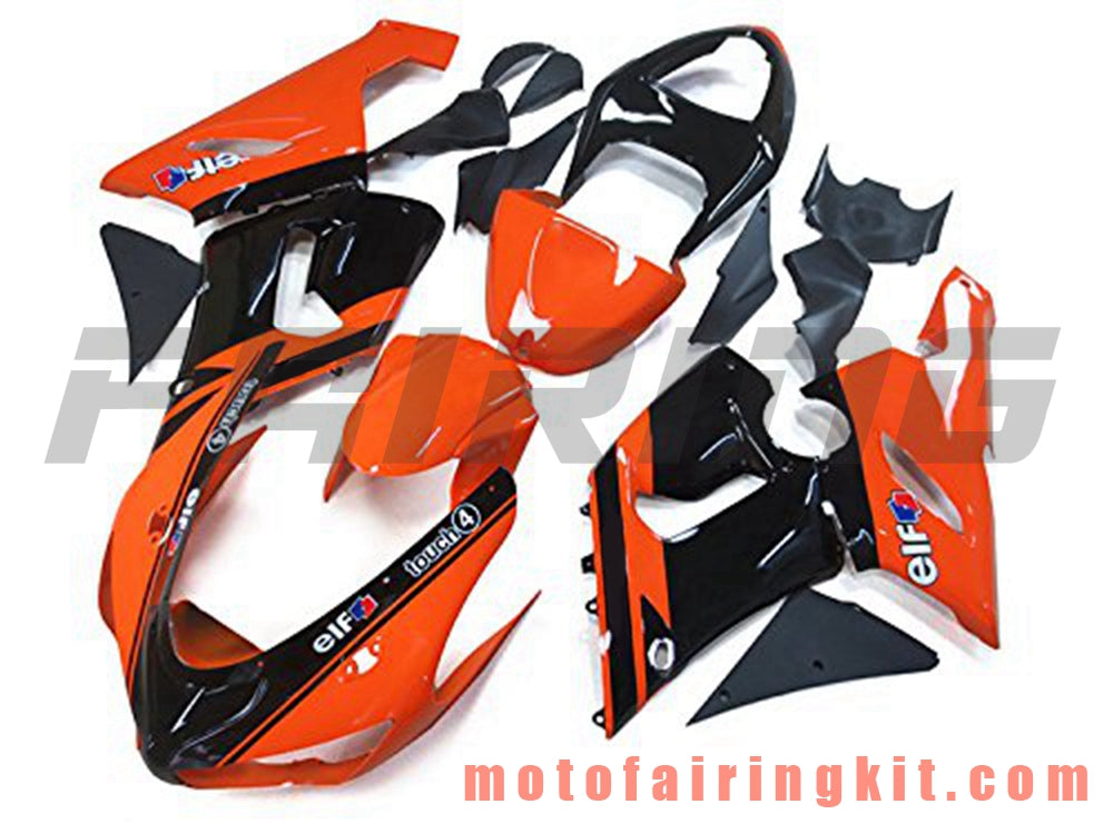 Fairing Kits Fit for ZX6R ZX-6R 636 2005 2006 ZX6R 636 05 06 Plastic ABS Injection Mold Complete Motorcycle Body Aftermarket Bodywork Frame (Orange & Black) B047