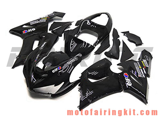 Kits de carenado aptos para ZX6R ZX-6R 636 2005 2006 ZX6R 636 05 06 Molde de inyección de plástico ABS Carrocería completa para motocicleta Carrocería del mercado de accesorios Marco (negro) B049