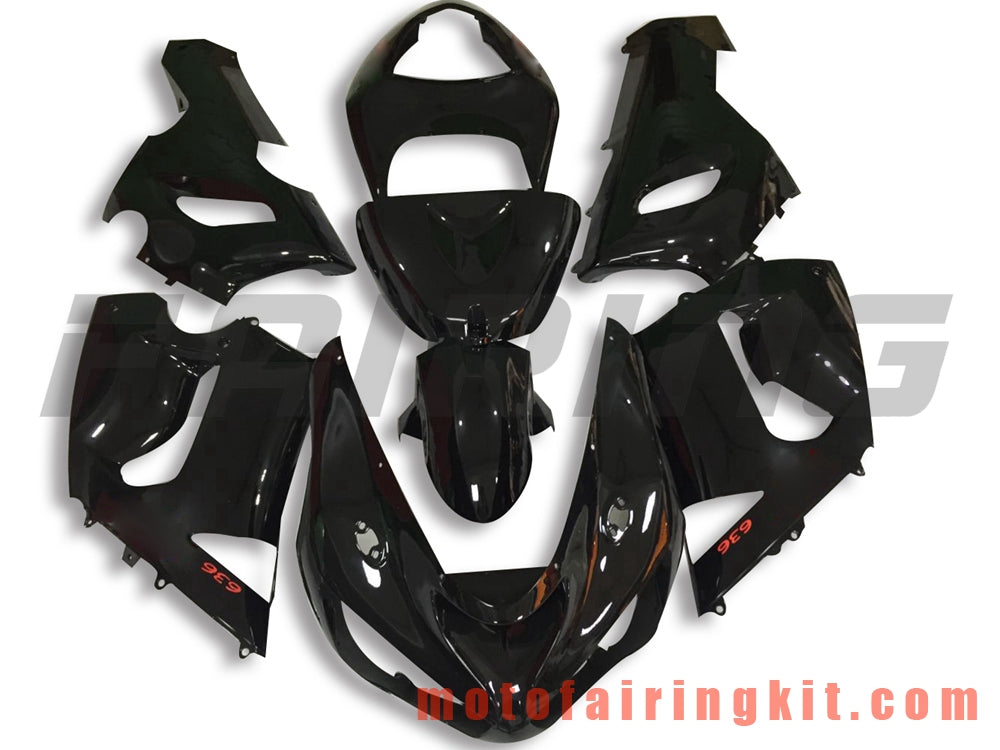 Fairing Kits Fit for ZX6R ZX-6R 636 2005 2006 ZX6R 636 05 06 Plastic ABS Injection Mold Complete Motorcycle Body Aftermarket Bodywork Frame (Black) B051