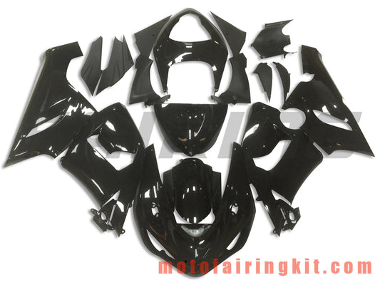 Kits de carenado aptos para ZX6R ZX-6R 636 2005 2006 ZX6R 636 05 06 Molde de inyección de plástico ABS Carrocería completa para motocicleta Marco de carrocería de posventa (negro) B054