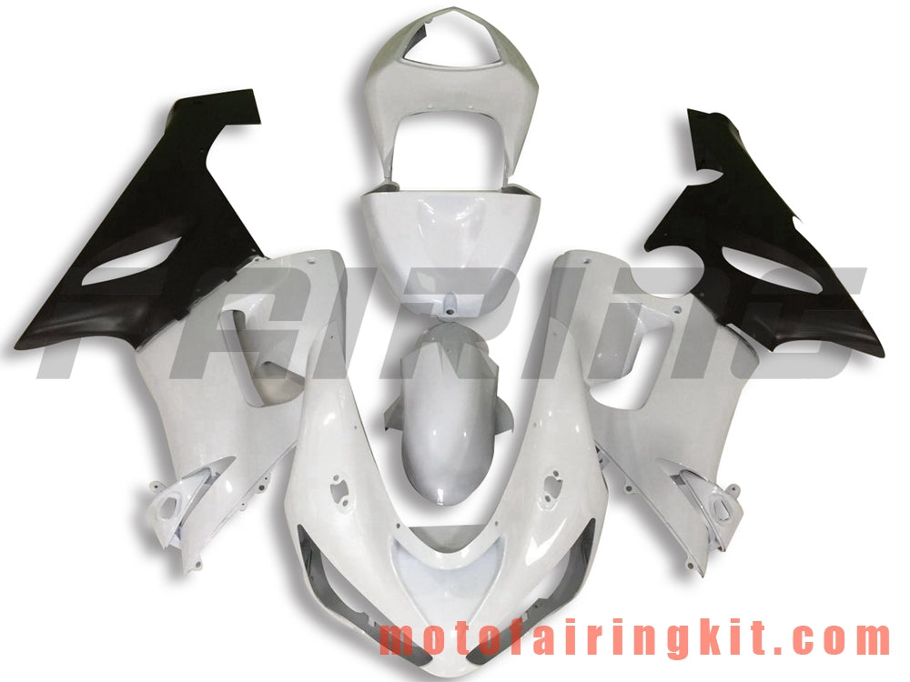 Fairing Kits Fit for ZX6R ZX-6R 636 2005 2006 ZX6R 636 05 06 Plastic ABS Injection Mold Complete Motorcycle Body Aftermarket Bodywork Frame (White & Black) B055