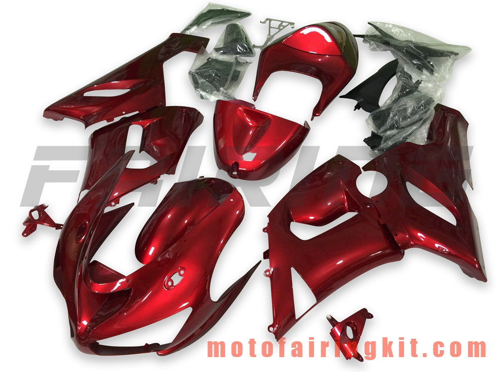 Kits de carenado aptos para ZX6R ZX-6R 636 2005 2006 ZX6R 636 05 06 Molde de inyección de plástico ABS Carrocería completa para motocicleta Carrocería del mercado de accesorios Marco (rojo) B059