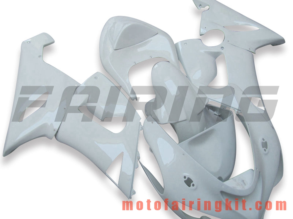 Fairing Kits Fit for ZX6R ZX-6R 636 2005 2006 ZX6R 636 05 06 Plastic ABS Injection Mold Complete Motorcycle Body Aftermarket Bodywork Frame (White) B066