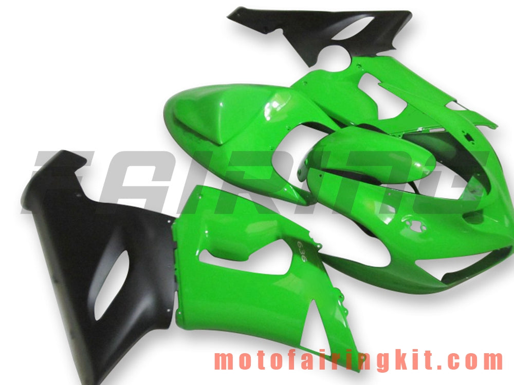 Fairing Kits Fit for ZX6R ZX-6R 636 2005 2006 ZX6R 636 05 06 Plastic ABS Injection Mold Complete Motorcycle Body Aftermarket Bodywork Frame (Green & Black) B069