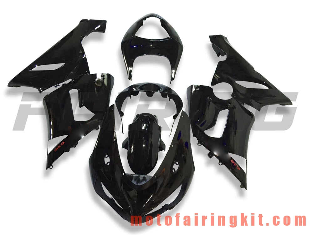 Fairing Kits Fit for ZX6R ZX-6R 636 2005 2006 ZX6R 636 05 06 Plastic ABS Injection Mold Complete Motorcycle Body Aftermarket Bodywork Frame (Black) B075