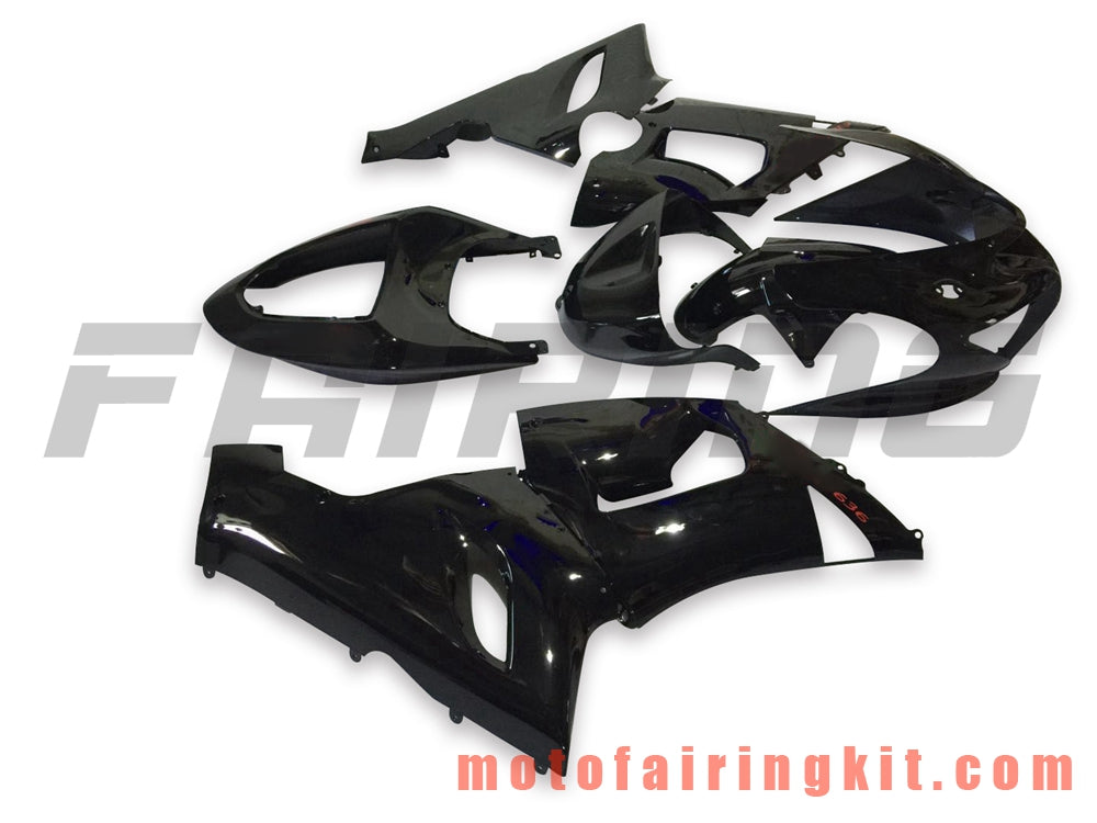 Fairing Kits Fit for ZX6R ZX-6R 636 2005 2006 ZX6R 636 05 06 Plastic ABS Injection Mold Complete Motorcycle Body Aftermarket Bodywork Frame (Black) B075