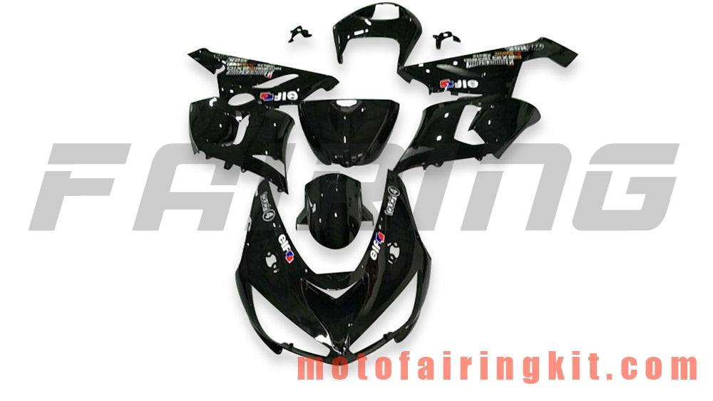 Fairing Kits Fit for ZX6R ZX-6R 636 2005 2006 ZX6R 636 05 06 Plastic ABS Injection Mold Complete Motorcycle Body Aftermarket Bodywork Frame (Black) B077