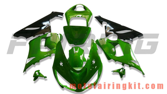 フェアリングキット ZX6R ZX-6R 636 2005 2006 ZX6R 636 05 06 プラスチック ABS 射出成型 完全なオートバイボディ アフターマーケットボディワークフレーム (グリーン &amp; ブラック) B079