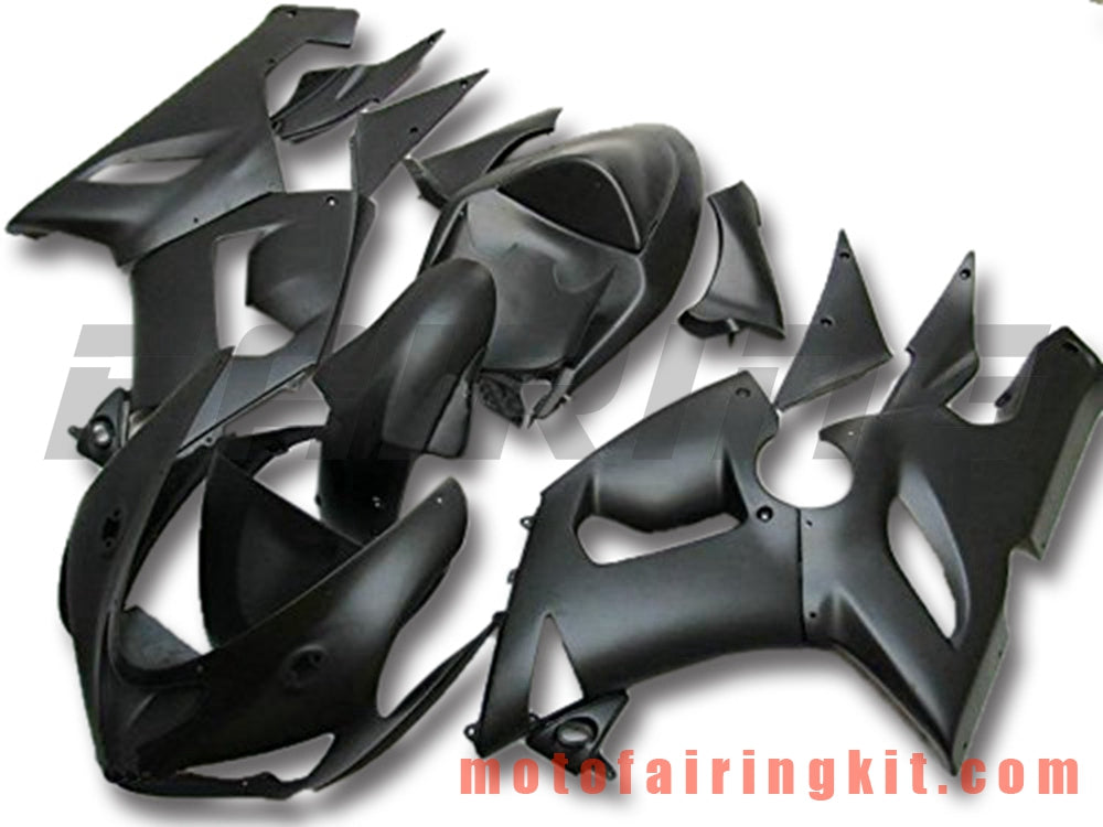 Fairing Kits Fit for ZX6R ZX-6R 636 2005 2006 ZX6R 636 05 06 Plastic ABS Injection Mold Complete Motorcycle Body Aftermarket Bodywork Frame (Black) B081