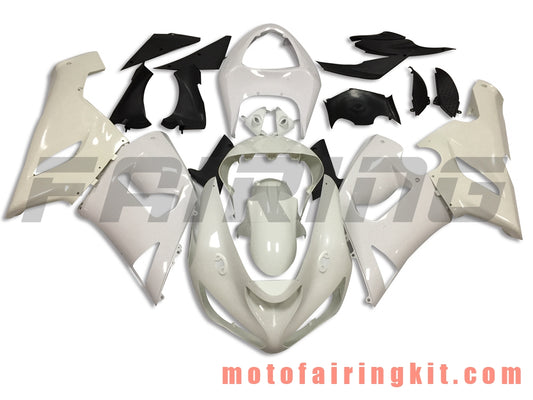 Kits de carenado aptos para ZX6R ZX-6R 636 2005 2006 ZX6R 636 05 06 Molde de inyección de plástico ABS Carrocería completa para motocicleta Marco de carrocería de posventa (sin pintar) BBB1