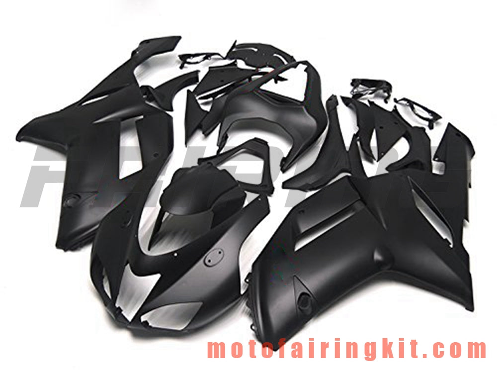 Fairing Kits Fit for ZX6R ZX-6R 636 2007 2008 ZX6R 636 07 08 Plastic ABS Injection Mold Complete Motorcycle Body Aftermarket Bodywork Frame (Black) B001