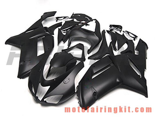 Kits de carenado aptos para ZX6R ZX-6R 636 2007 2008 ZX6R 636 07 08 Molde de inyección de plástico ABS Carrocería completa para motocicleta Marco de carrocería de posventa (negro) B001