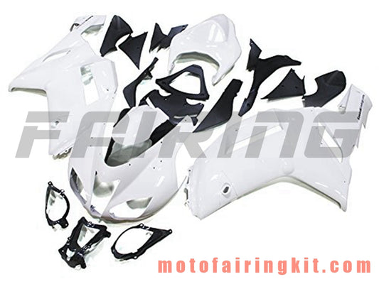 Kits de carenado aptos para ZX6R ZX-6R 636 2007 2008 ZX6R 636 07 08 Molde de inyección de plástico ABS Carrocería completa para motocicleta Marco de carrocería de posventa (blanco y negro) B022