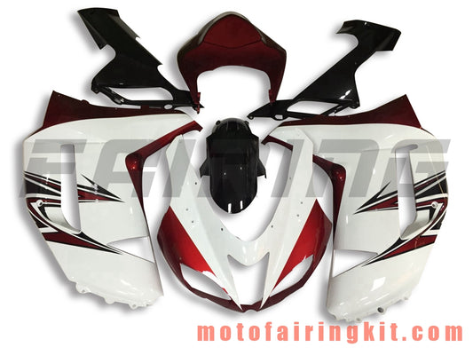 Kits de carenado aptos para ZX6R ZX-6R 636 2007 2008 ZX6R 636 07 08 Molde de inyección de plástico ABS Carrocería completa para motocicleta Marco de carrocería de posventa (blanco y naranja) B030