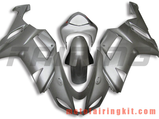 Fairing Kits Fit for ZX6R ZX-6R 636 2007 2008 ZX6R 636 07 08 Plastic ABS Injection Mold Complete Motorcycle Body Aftermarket Bodywork Frame (Silver) B032