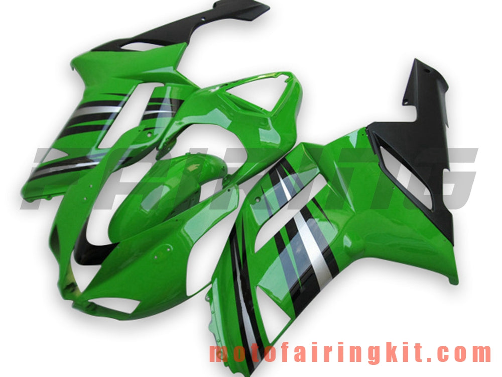 Fairing Kits Fit for ZX6R ZX-6R 636 2007 2008 ZX6R 636 07 08 Plastic ABS Injection Mold Complete Motorcycle Body Aftermarket Bodywork Frame (Green & Black) B038