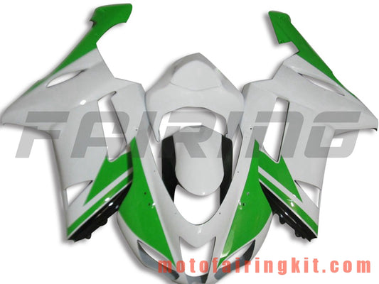 Fairing Kits Fit for ZX6R ZX-6R 636 2007 2008 ZX6R 636 07 08 Plastic ABS Injection Mold Complete Motorcycle Body Aftermarket Bodywork Frame (Green & White) B040