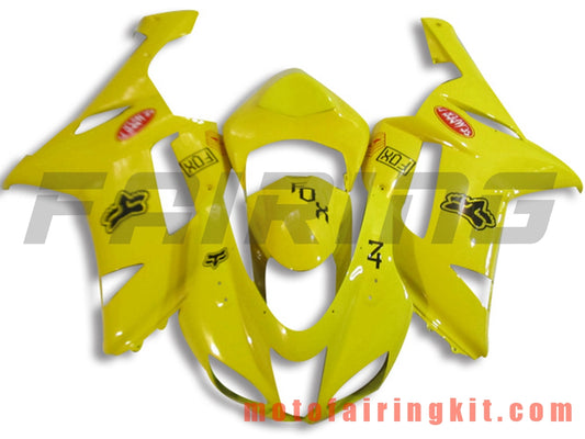 Kits de carenado aptos para ZX6R ZX-6R 636 2007 2008 ZX6R 636 07 08 Molde de inyección de plástico ABS Carrocería completa para motocicleta Carrocería del mercado de accesorios Marco (amarillo) B048