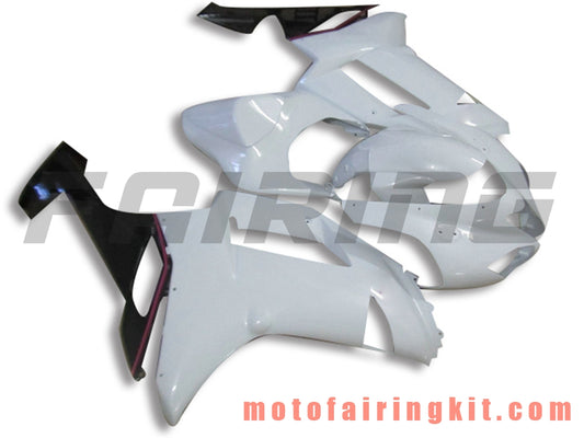 Kits de carenado aptos para ZX6R ZX-6R 636 2007 2008 ZX6R 636 07 08 Molde de inyección de plástico ABS Carrocería completa para motocicleta Marco de carrocería de posventa (blanco y negro) B053